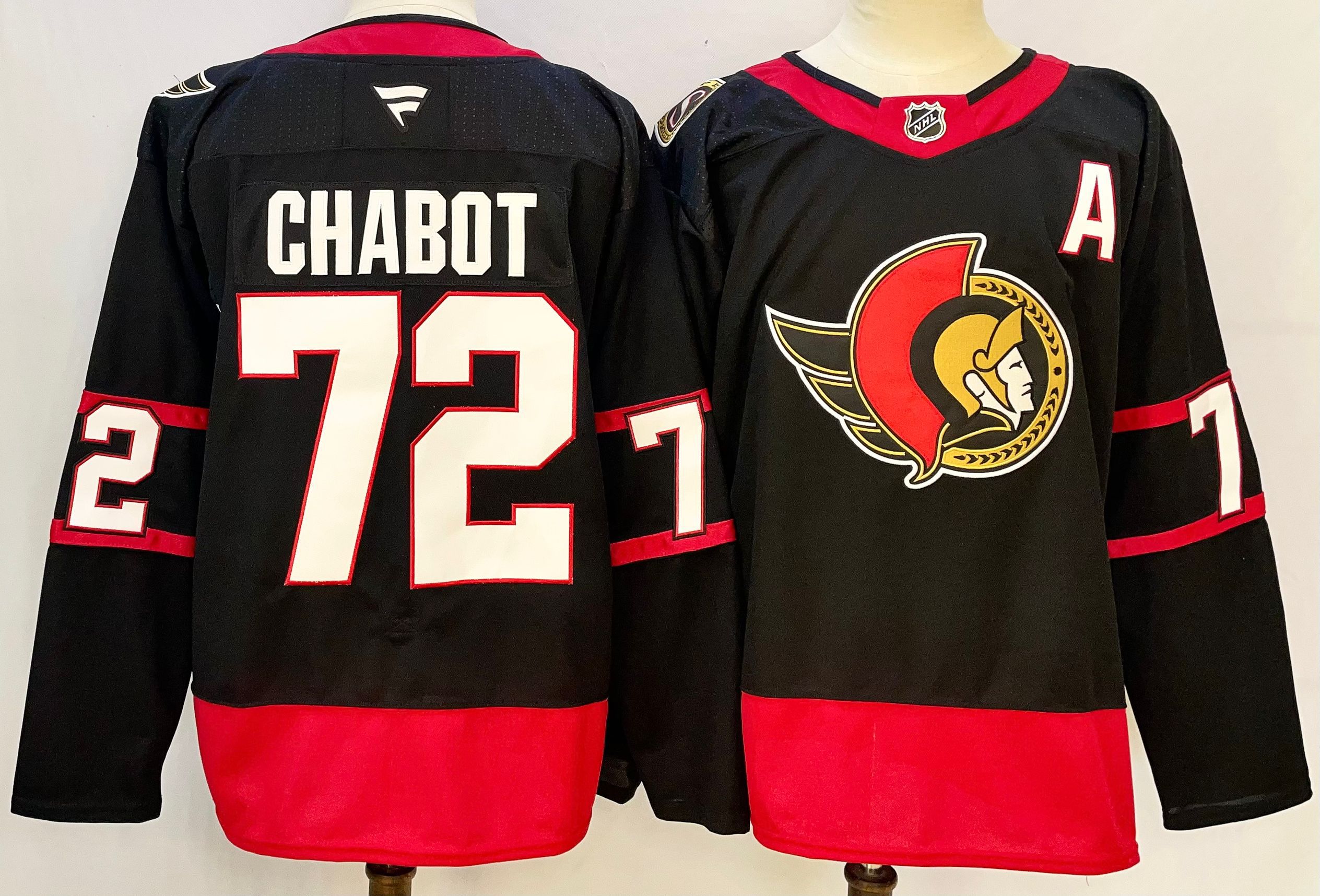 Men Ottawa Senators #72 Chabot Black 2025 Home Premier Player NHL Jersey-0